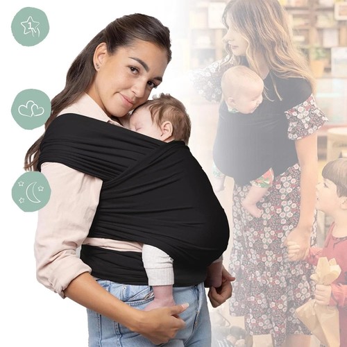 Babytragetuch mit vordertasche - mit,