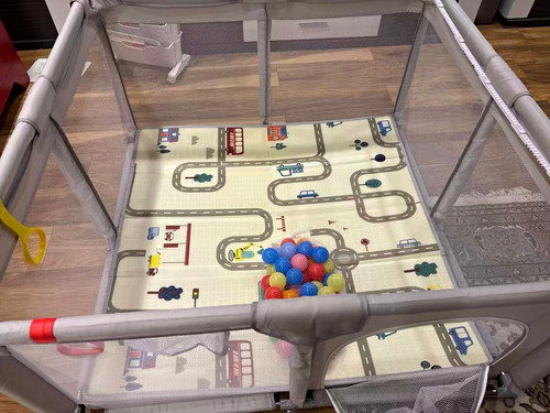 Baby laufgitter grau - ,