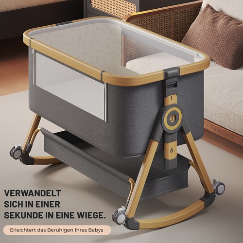 Kinderbett mit rollen - 4,
